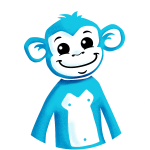 Next Level Monley Business - blue monkey character